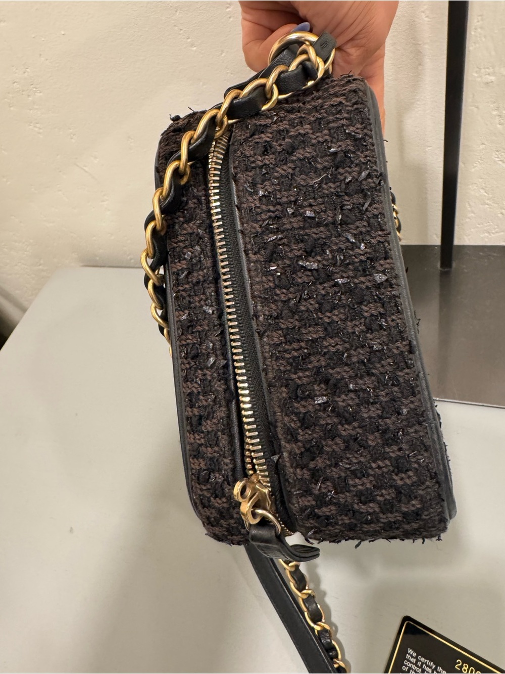 Chanel Filigree Tweed Vanity Crossbody Bag - Picture 11 of 11